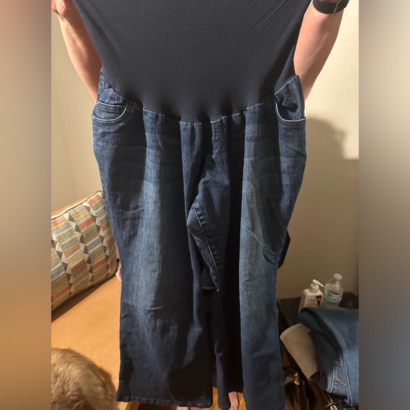 Indigo Blue Pants - PLUS SIZE MATERNITY PANTS 3xl